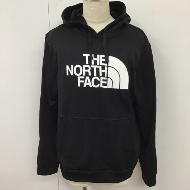 ザノースフェイス THE NORTH FACE パーカー 長袖 長袖パーカー フード付きパーカー プリントスウェット トレーナー L ロゴ、文字 黒 / ブラック /  メンズ USED 古着 中古 10119965