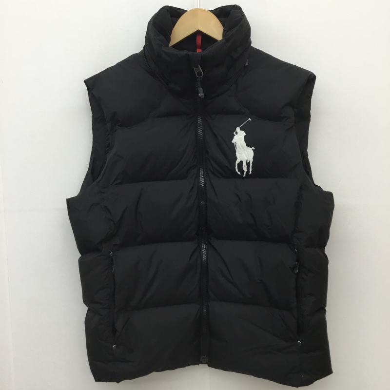 ポロラルフローレン POLO RALPH LAUREN ジャケット、上着 ダウンベスト L ワンポイント X 刺繍 黒 / ブラック / メンズ USED 古着 中古 10116106