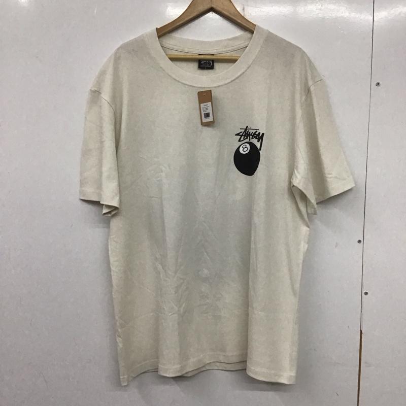 ステューシー STUSSY Tシャツ 半袖 半袖カットソー プリントTシャツ クルーネックカットソー L プリント 白 / ホワイト / メンズ USED 古着 中古 10138438