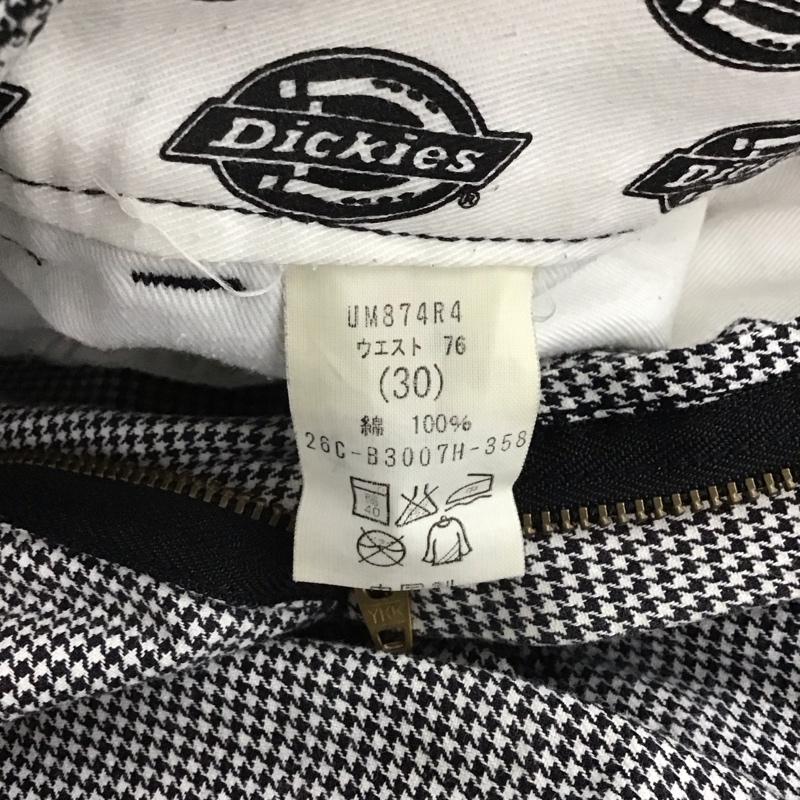 ディッキーズ Dickies パンツ チノパン um874r4 チノパン スリムパンツ 30インチ チェック 白 / ホワイト / X 黒 / ブラック / メンズ USED 古着 中古 10143676