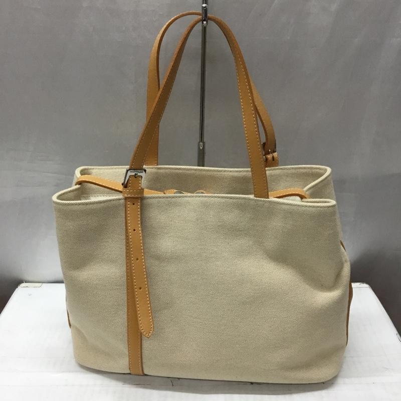 クレージュ courreges ハンドバッグ ハンドバッグ ロゴ、文字 ベージュ / ベージュ / レディース USED 古着 中古 10113526