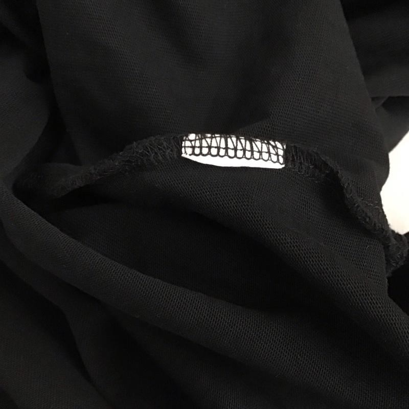 ザラ ZARA カットソー 半袖 半袖カットソー 無地Tシャツ クルーネックカットソー L 無地 黒 / ブラック / レディース USED 古着 中古 10129745