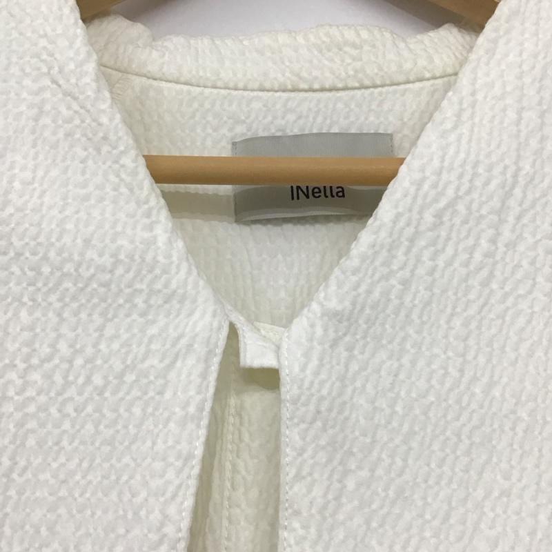 イネラ INella シャツ、ブラウス 長袖 FREE 無地 白 / ホワイト / レディース USED 古着 中古 10138009