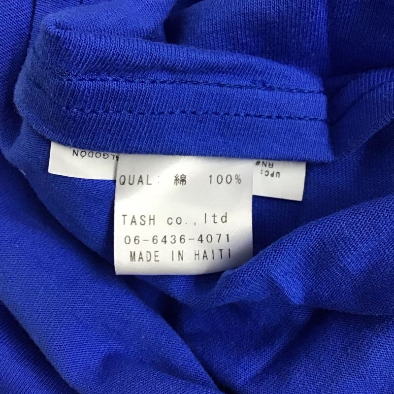 チャンピオン Campion Tシャツ 半袖 S プリント 青 / ブルー / メンズ USED 古着 中古 10128345