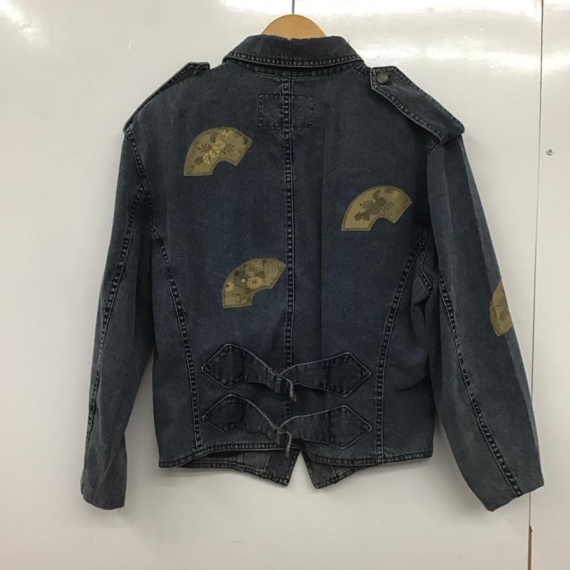 アルマーニジーンズ ARMANI JEANS ジャケット、上着 ジャケット、ブレザー デニムジャケット 46 青 / ブルー / レディース USED 古着 中古 10139154