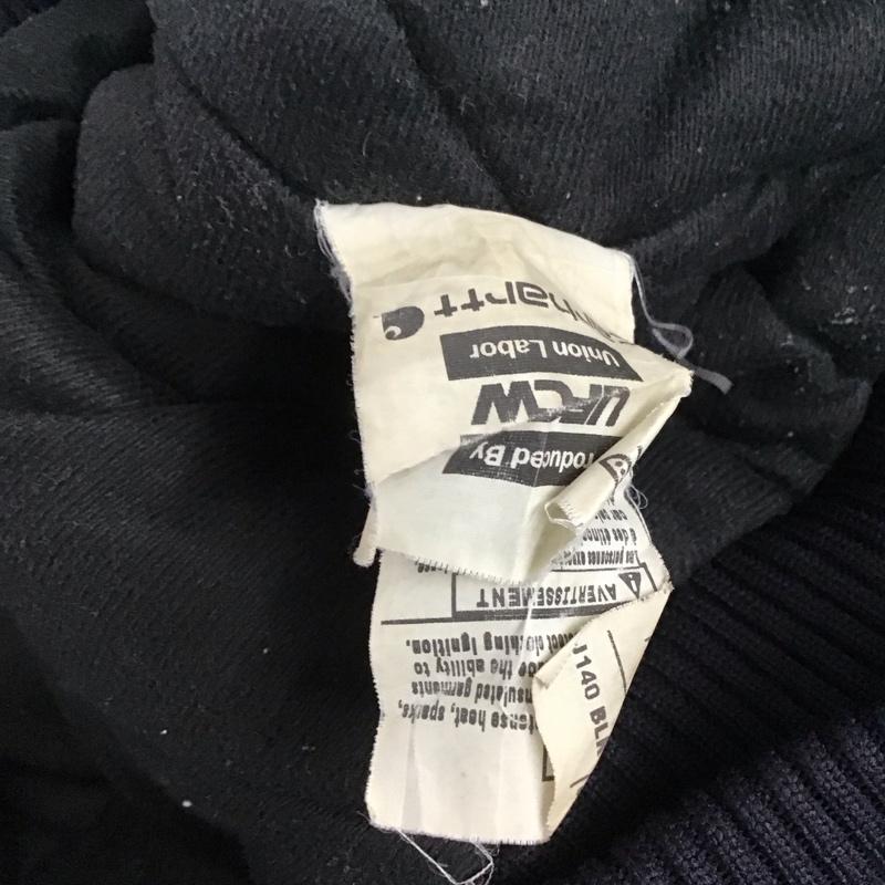 カーハート Carhartt ジャケット、上着 ジャケット、ブレザー ジップアップジャケット パーカージャケット アウター L ロゴ、文字 黒 / ブラック / メンズ USED 古着 中古 10136793