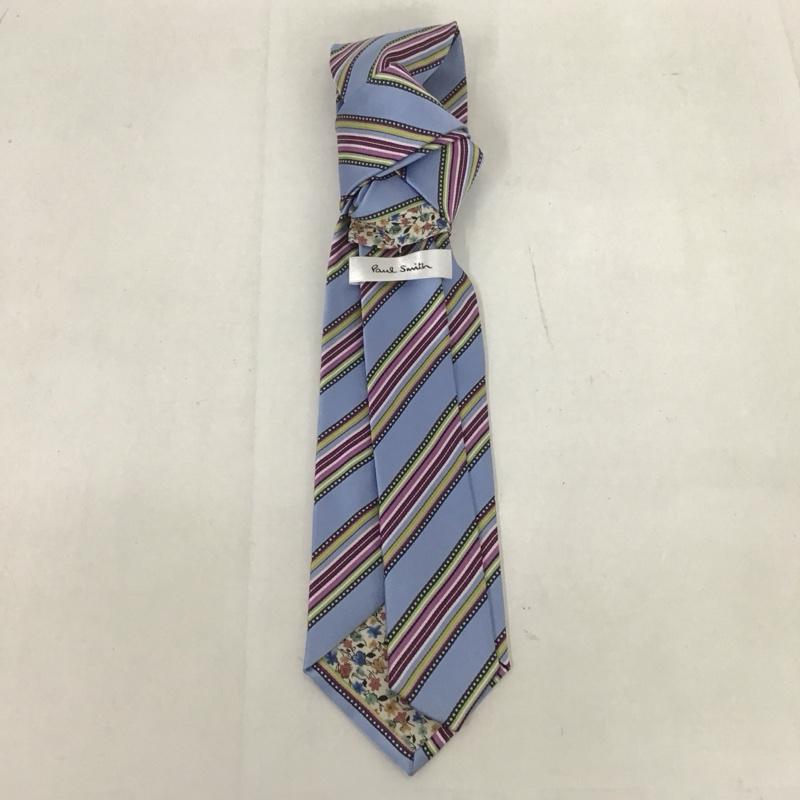 ポールスミス Paul Smith ネクタイ ネクタイ シルク ストライプ マルチカラー / マルチカラー / メンズ USED 古着 中古 10125661