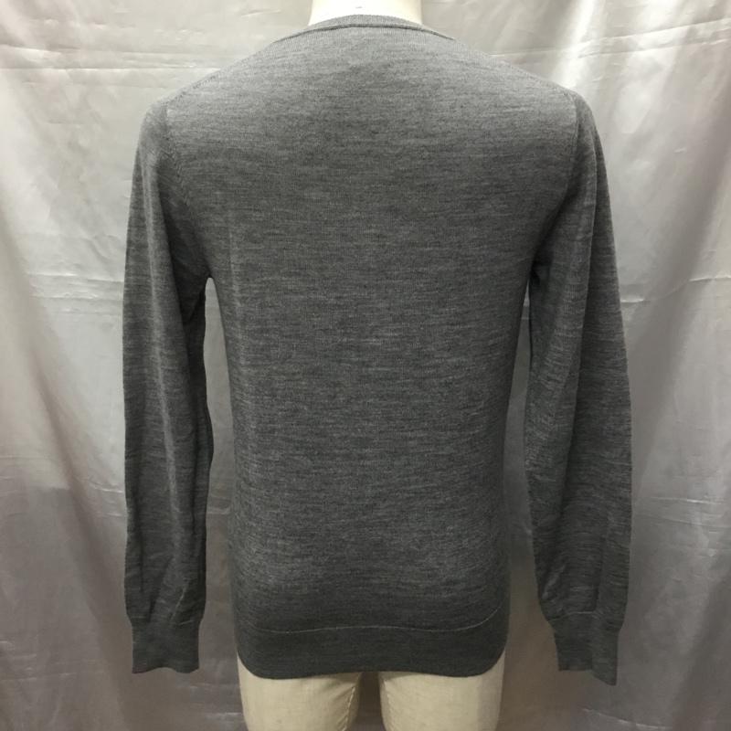 ミスタージェントルマン MR.GENTLEMAN ニット、セーター 長袖 長袖 M 無地 灰 / グレー / メンズ USED 古着 中古 10114312
