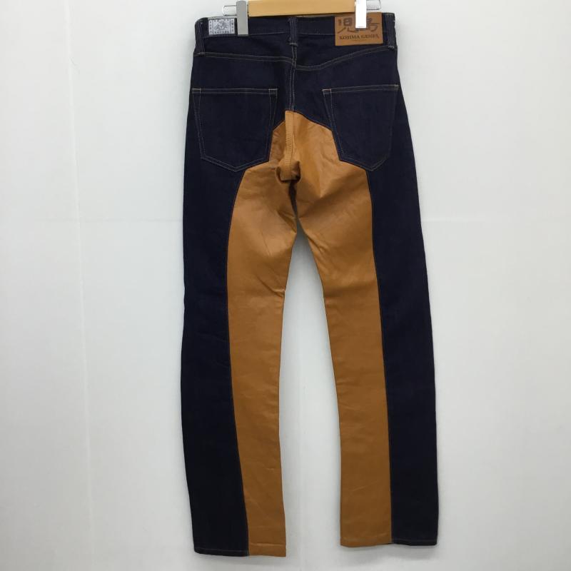 コジマジーンズ KOJIMAGENES パンツ デニム、ジーンズ モンキーコンボパンツ 30インチ 無地 紺 / ネイビー / X 茶 / ブラウン / メンズ USED 古着 中古 10129966