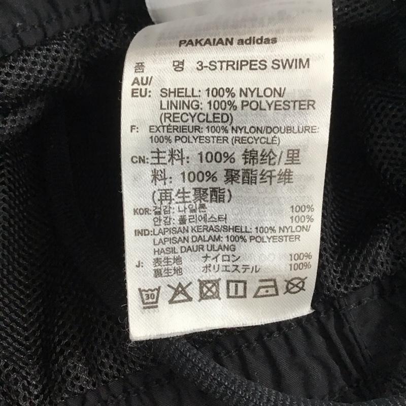 アディダス adidas パンツ ショートパンツ cw1305 スイムショーツ ハーフパンツ スポーツウェア M ロゴ、文字 黒 / ブラック / メンズ USED 古着 中古 10140891