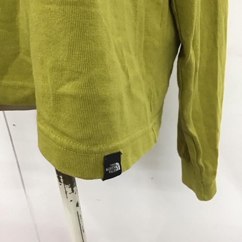 ザノースフェイス THE NORTH FACE Tシャツ 長袖 NTW32047 ロングスリーブ ヘビーコットンティー L ロゴ、文字 薄緑 / ライトグリーン / レディース USED 古着 中古 10117393