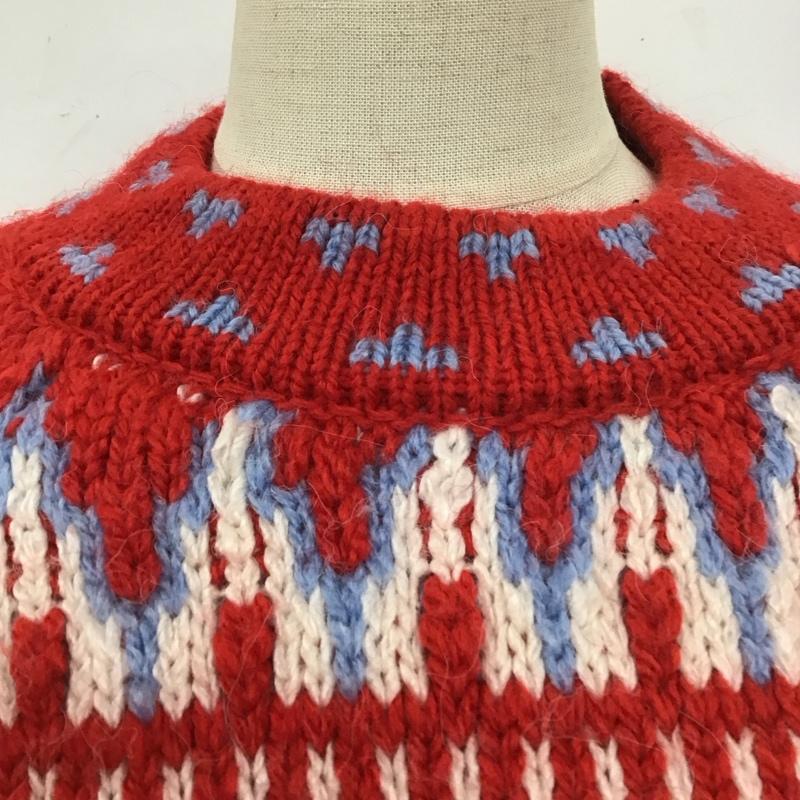 ザラ ZARA ニット、セーター 長袖 M  赤 / レッド /  レディース USED 古着 中古 10111418