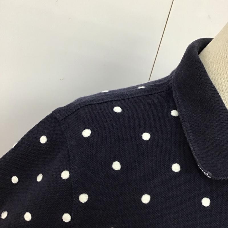 ポロジーンズカンパニー POLO JEANS COMPANY ポロシャツ 半袖 半袖ポロシャツ 半袖カットソー カラーシャツ M ドット 紺 / ネイビー / レディース USED 古着 中古 10115920