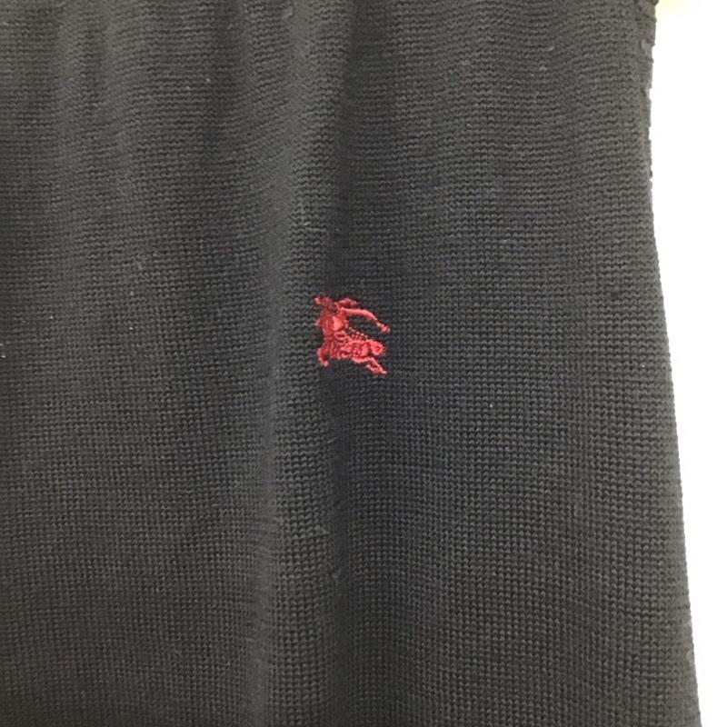 バーバリーブルーレーベル BURBERRY BLUE LABEL アンサンブルニット 長袖 ノースリーブ タンクトップ 38 無地 黒 / ブラック / レディース USED 古着 中古 10132181