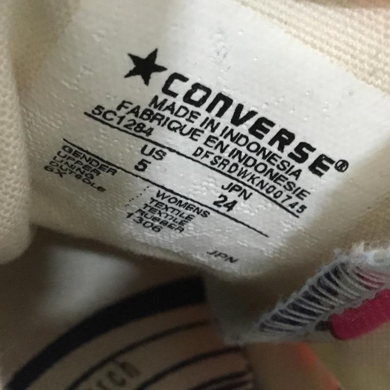 コンバース CONVERSE スニーカー スニーカー 5C1284 グローリー HI 24cm 24.0cm 花柄 マルチカラー / マルチカラー / レディース USED 古着 中古 10138322