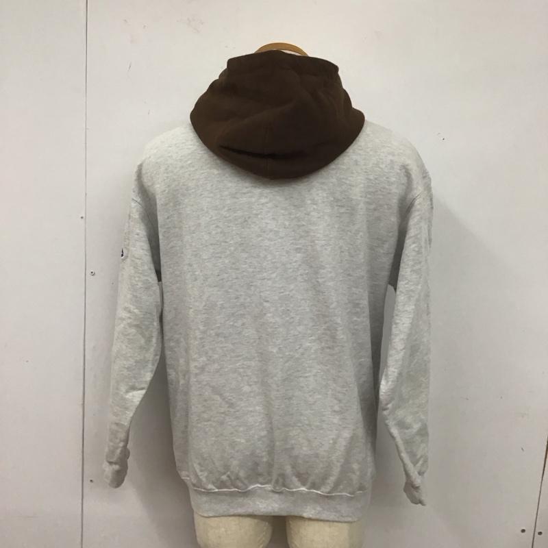 エクストララージ XLARGE パーカー 長袖 長袖パーカー ジップカラーパーカー スウェット プルオーバー M ロゴ、文字 灰 / グレー /  メンズ USED 古着 中古 10126862