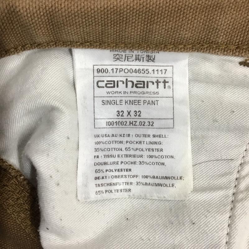 カーハート Carhartt パンツ ワークパンツ、ペインターパンツ ワークパンツ ワイドパンツ カジュアルパンツ 32インチ ロゴ、文字 ベージュ / ベージュ / メンズ USED 古着 中古 10116345
