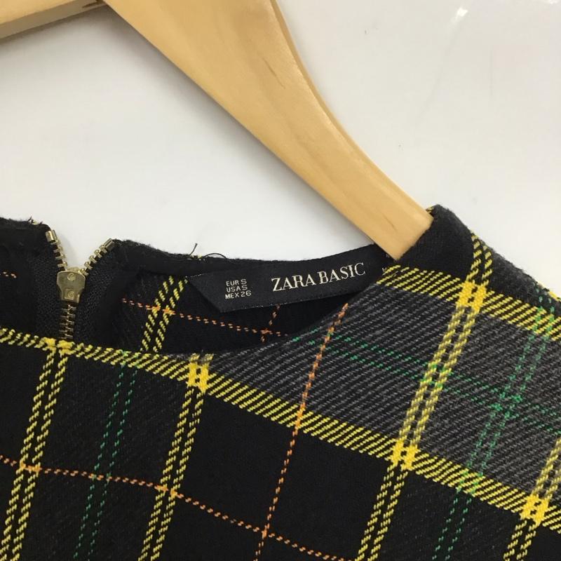 ザラ ZARA カットソー 長袖 8453/626/330 S チェック マルチカラー / マルチカラー / レディース USED 古着 中古 10131840