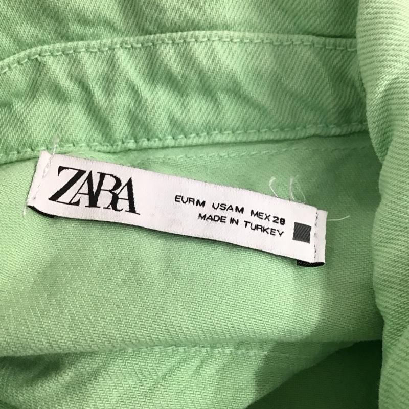 ザラ ZARA シャツ、ブラウス 長袖 M 無地 薄緑 / ライトグリーン / レディース USED 古着 中古 10120296