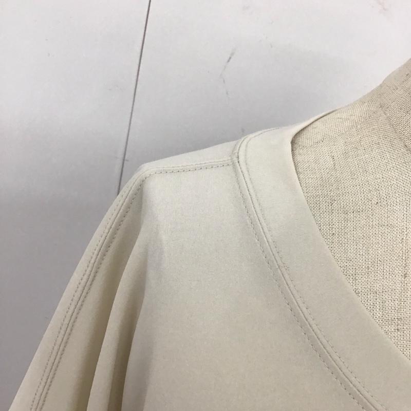 ヨート YORT カットソー 半袖 半袖カットソー シースルーカットソー 半袖シャツ 38 無地 ベージュ / ベージュ / レディース USED 古着 中古 10118589