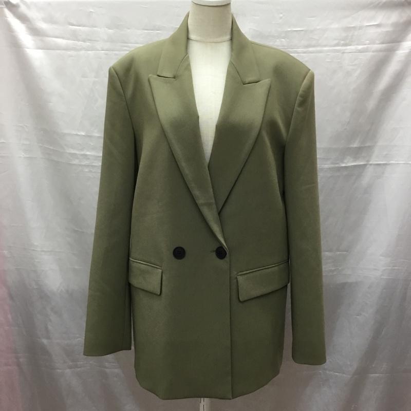 ザラ ZARA ジャケット、上着 ジャケット、ブレザー ジャケット カジュアルジャケット カラージャケット S 無地 カーキ / カーキ / レディース USED 古着 中古 10115800