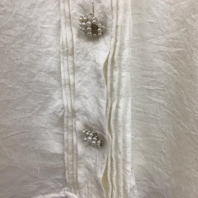 ザラ ZARA シャツ、ブラウス 長袖 M 無地 白 / ホワイト / レディース USED 古着 中古 10130244
