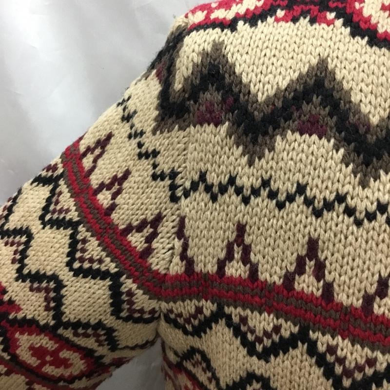 ニューヨーカー NEWYORKER ニット、セーター 長袖 長袖ニットカットソー ニット セーター クルーネックニット M 総柄 マルチカラー / マルチカラー /  メンズ USED 古着 中古 10113287