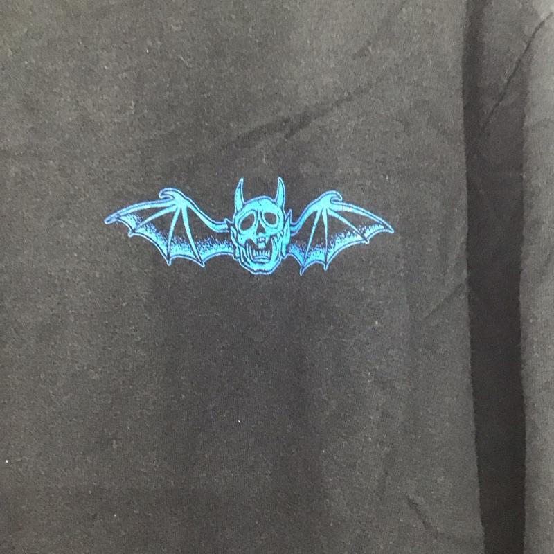ソフトマシーン Softmachine Tシャツ 長袖 長袖カットソー プリントカットソー クルーネック L ロゴ、文字 黒 / ブラック / メンズ USED 古着 中古 10137280