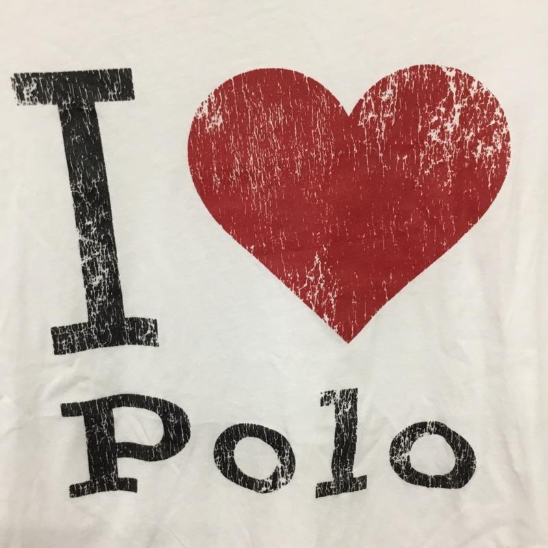 ポロラルフローレン POLO RALPH LAUREN Tシャツ 半袖 半袖カットソー プリントTシャツ クルーネックカットソー L プリント 白 / ホワイト / レディース USED 古着 中古 10110311