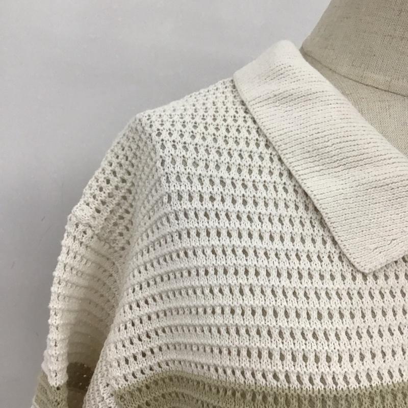 ニコアンド niko and... ポロシャツ 半袖 NKN33677CF L 無地 マルチカラー / マルチカラー / レディース USED 古着 中古 10109105