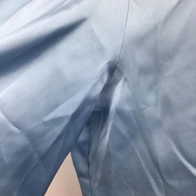 ザラ ZARA シャツ、ブラウス 長袖 2492 056 406 タグ付き ボウタイ付き プルオーバー M 無地 水色 / ライトブルー / レディース USED 古着 中古 10112650