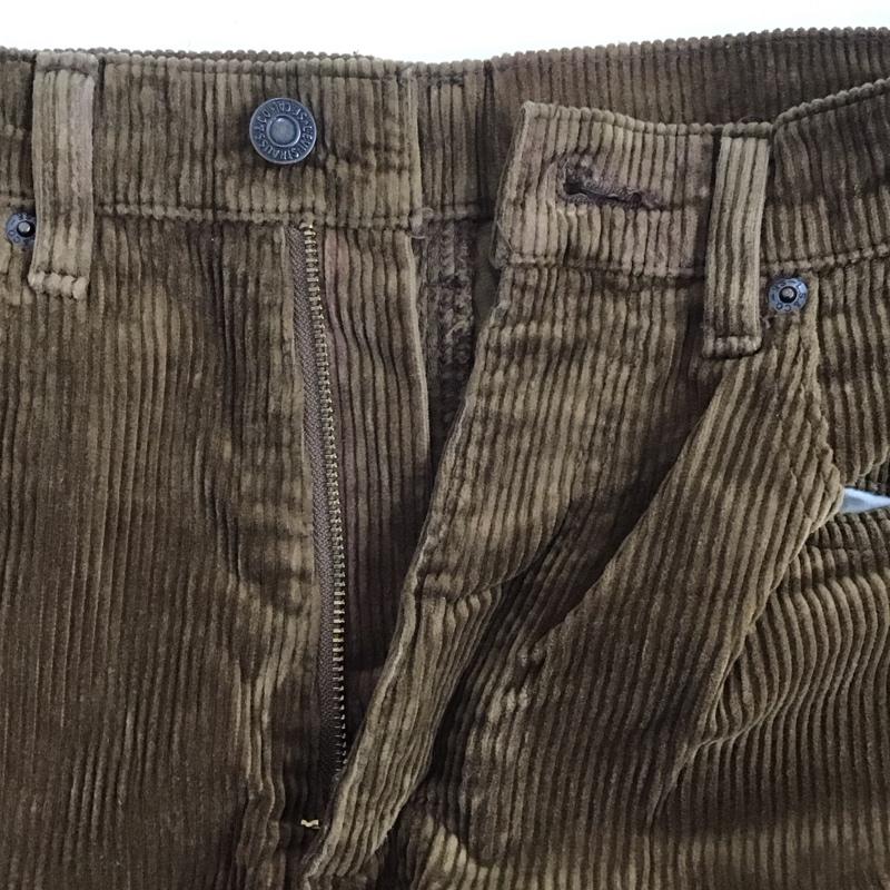 リーバイストラウスアンドコー Levi Strauss & co. パンツ デニム、ジーンズ コーデュロイパンツ スリムパンツ ストレートパンツ カジュアルパンツ 95年 日本製 太畝 32インチ 無地 茶 / ブラウン /  メンズ USED 古着 中古 10124720
