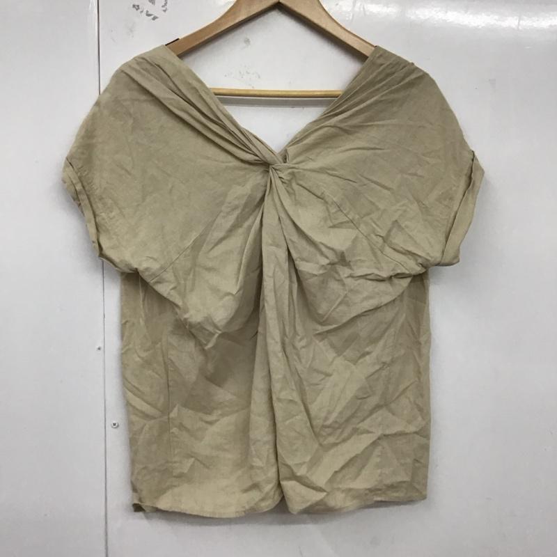 ローリーズファーム LOWRYS FARM カットソー 半袖 FREE 無地 ベージュ / ベージュ / レディース USED 古着 中古 10129661