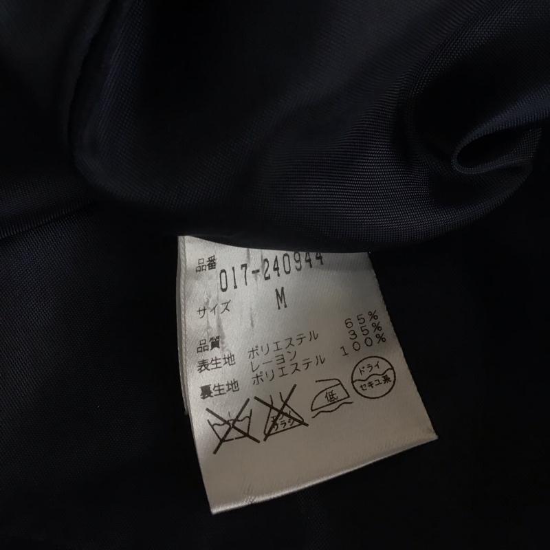 ナチュラルビューティーベーシック NATURAL BEAUTY BASIC ワンピース ひざ丈スカート M 無地 紺 / ネイビー / レディース USED 古着 中古 10110335