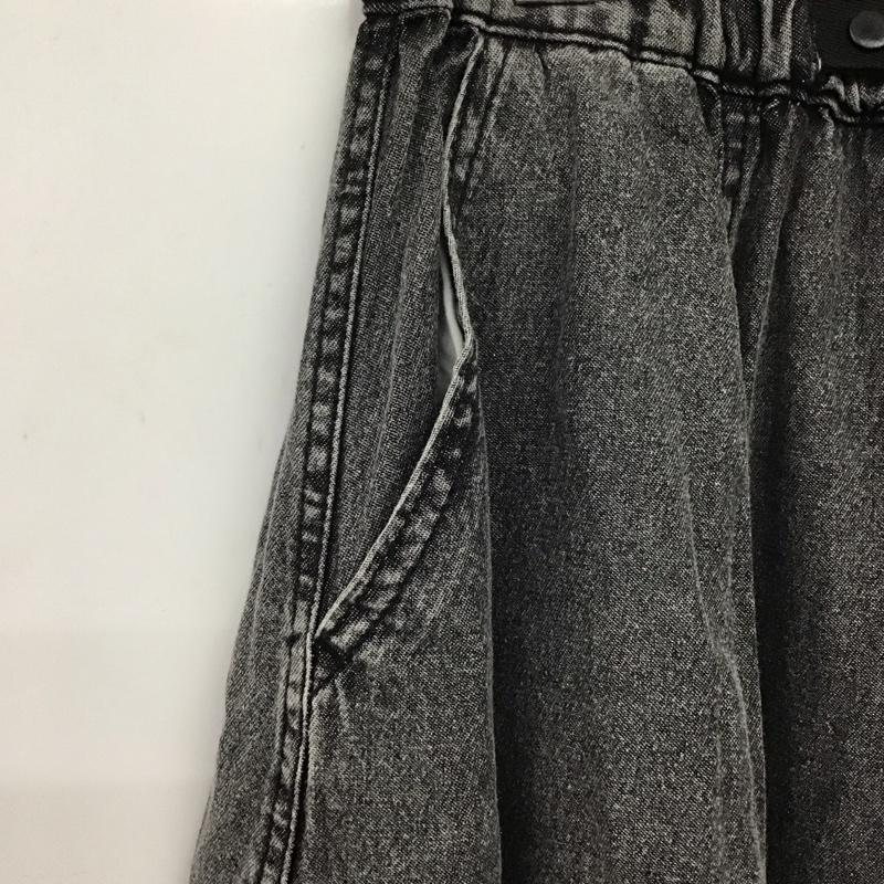 ニコアンド niko and... スカート ロングスカート L 無地 黒 / ブラック / レディース USED 古着 中古 10137169