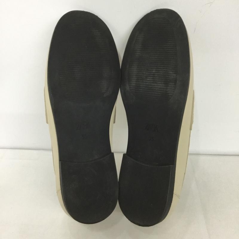 ザラ ZARA ローファー ローファー 2502 230 002 ビットローファー EU35 無地 アイボリー / アイボリー / レディース USED 古着 中古 10126442