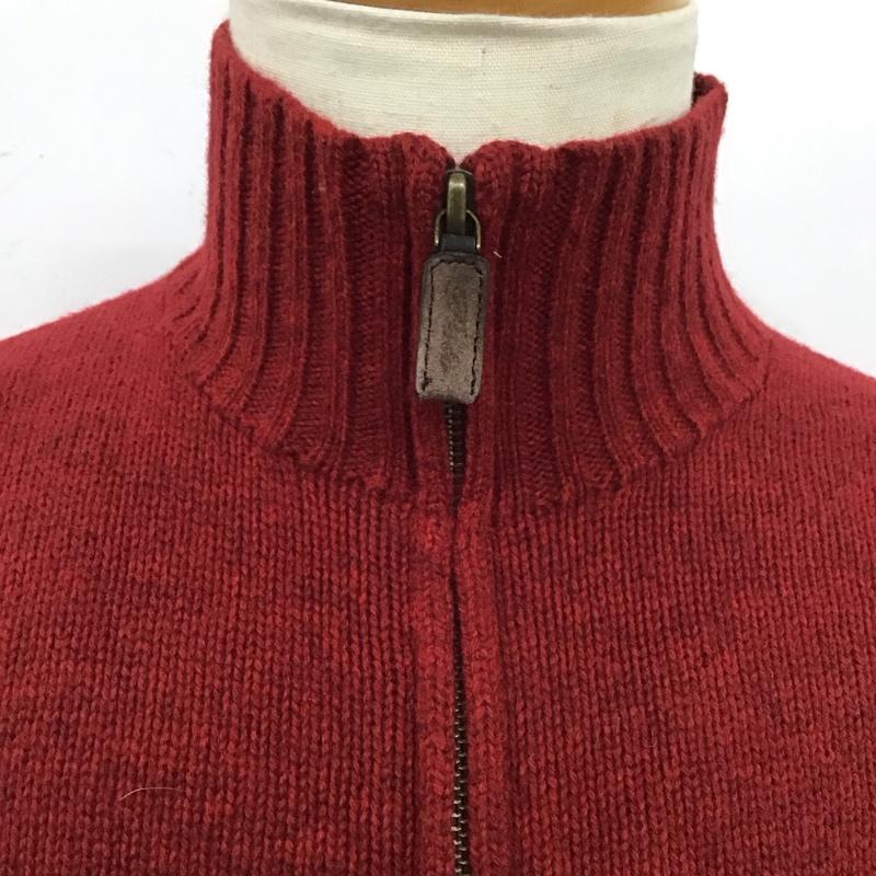 ポロバイラルフローレン Polo by RALPH LAUREN ニット、セーター 長袖 ハーフジップ M 無地 赤 / レッド / メンズ USED 古着 中古 10120186