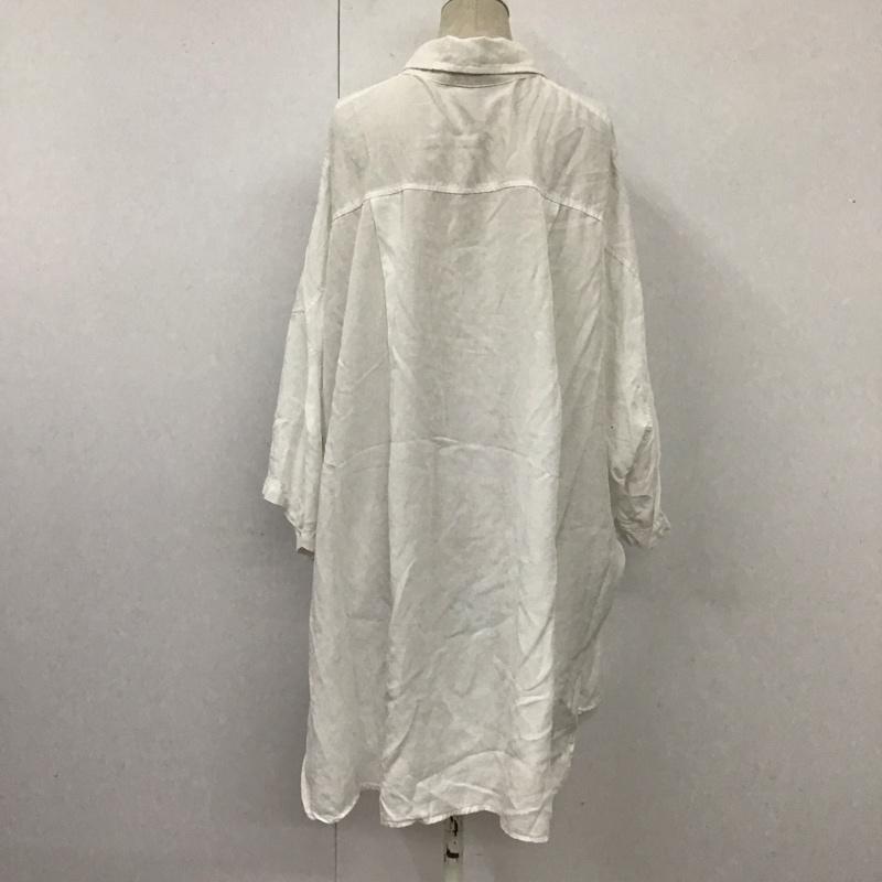 ジーナシス JEANASIS シャツ、ブラウス 半袖 JS063745MC FREE 無地 白 / ホワイト / レディース USED 古着 中古 10110297