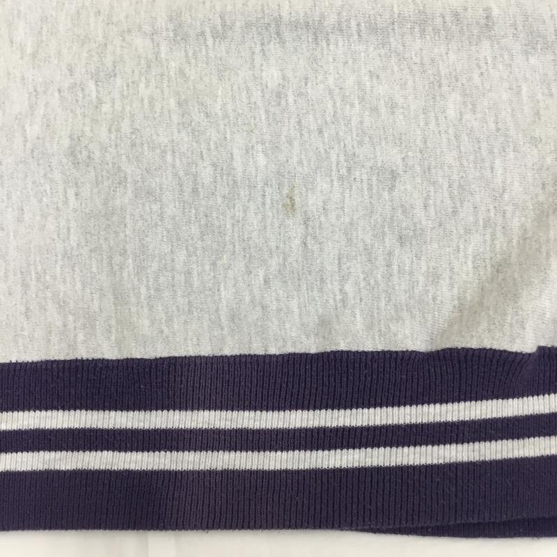 チャンピオン Champion トレーナー 長袖 REVERSE WEAVE USA製 M ロゴ、文字 灰 / グレー / X 紫 / パープル / メンズ USED 古着 中古 10135988