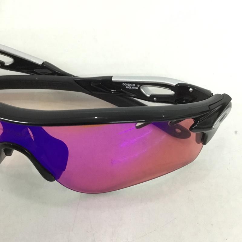 オークリー OAKLEY めがね・サングラス サングラス OO9206-28 RADAR LOCK スポーツサングラス ミラーレンズ 箱有 ロゴ、文字 黒 / ブラック / メンズ USED 古着 中古 10129373