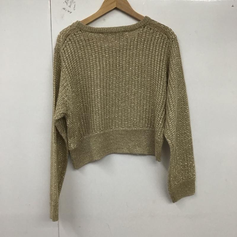 マルティニーク martinique ニット、セーター 長袖 無地 ベージュ / ベージュ / レディース USED 古着 中古 10129279