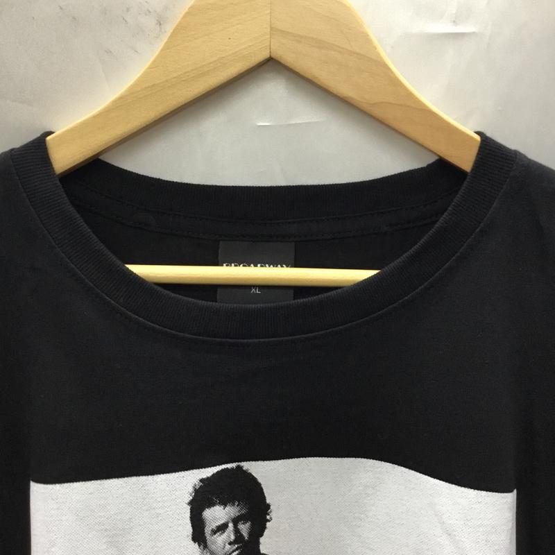 古着 USED Tシャツ 半袖 半袖カットソー プリントTシャツ クルーネックカットソー XL プリント 黒 / ブラック / メンズ USED 古着 中古 10108354