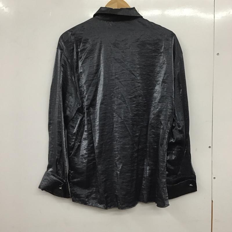 ザラ ZARA シャツ、ブラウス 長袖 長袖シャツ 無地シャツ カラーシャツ S 無地 黒 / ブラック / レディース USED 古着 中古 10138786