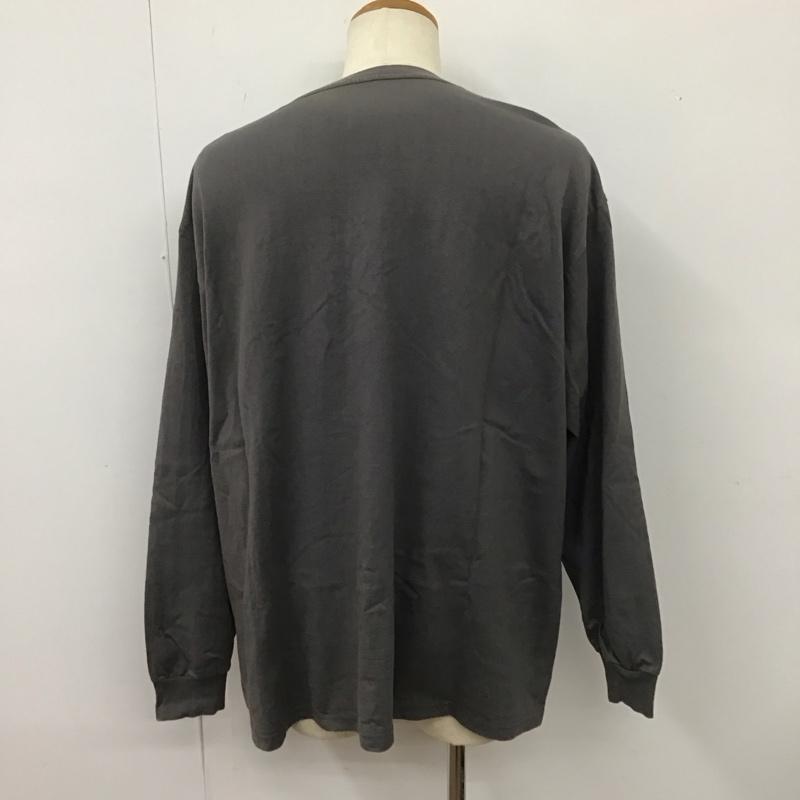 グラフペーパー Graphpaper カットソー 長袖 長袖カットソー クルーネックカットソー ロングスリーブカットソー プリントTシャツ FREE 無地 灰 / グレー / メンズ USED 古着 中古 10113628