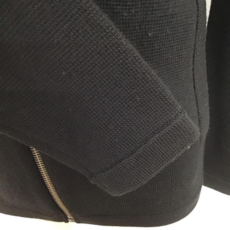 バーバリーブラックレーベル BURBERRY BLACK LABEL ニット、セーター 長袖 bmt10-118-09 長袖ニット ジップアップニットジャケット アウター セーター 2 ロゴ、文字 黒 / ブラック / メンズ USED 古着 中古 10106326