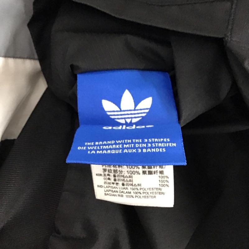 アディダスオリジナルス adidas originals ジャケット、上着 ジャケット、ブレザー ジップアップパーカー ナイロンジャケット スポーツウェア アウター ロゴ、文字 黒 / ブラック / メンズ USED 古着 中古 10122089