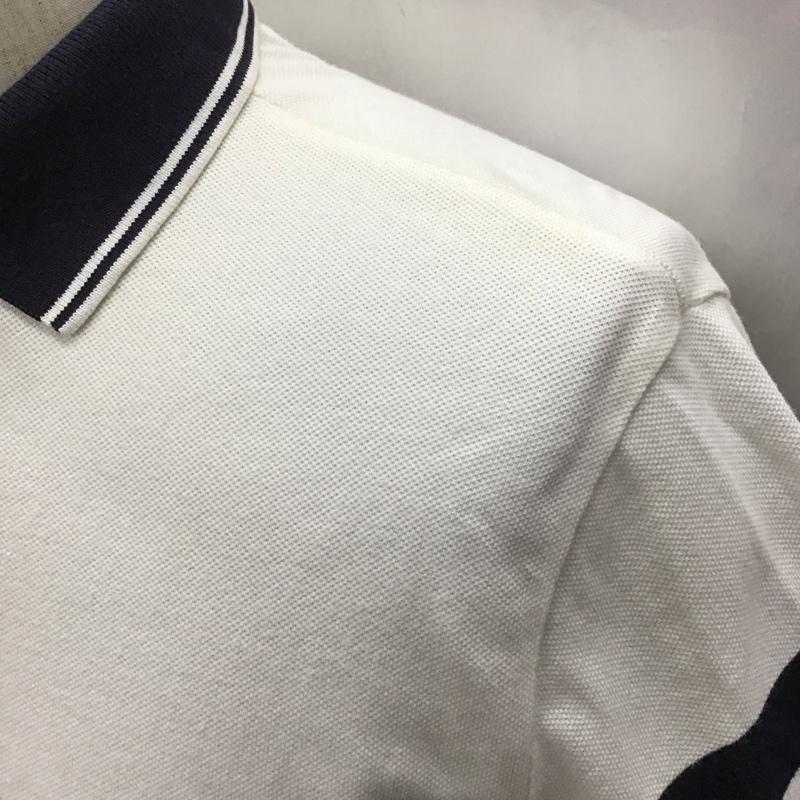 ポロラルフローレン POLO RALPH LAUREN ポロシャツ 半袖 半袖ポロシャツ カラーシャツ 半袖カットソー M ロゴ、文字 白 / ホワイト /  メンズ USED 古着 中古 10111461