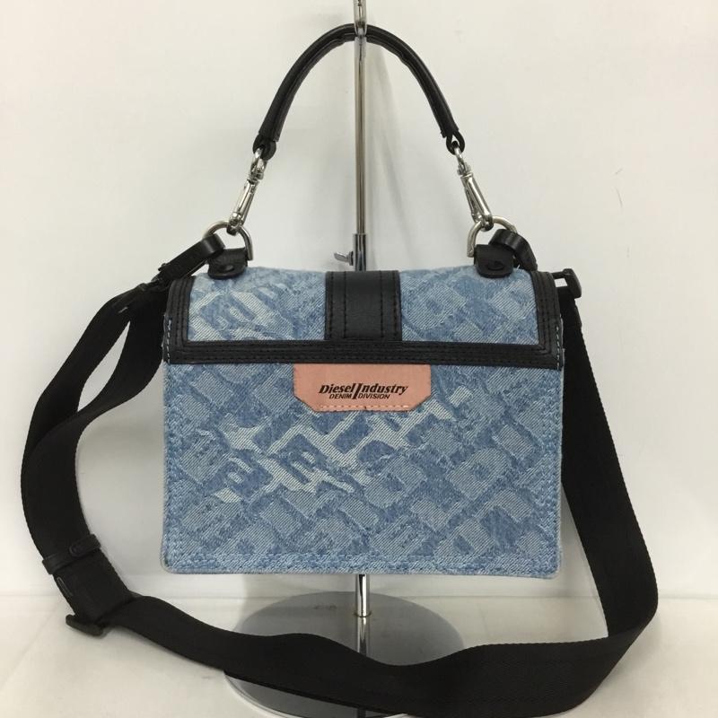 ディーゼル DIESEL ハンドバッグ ハンドバッグ ショルダー 2WAY デニム ロゴ、文字 青 / ブルー / レディース USED 古着 中古 10131585