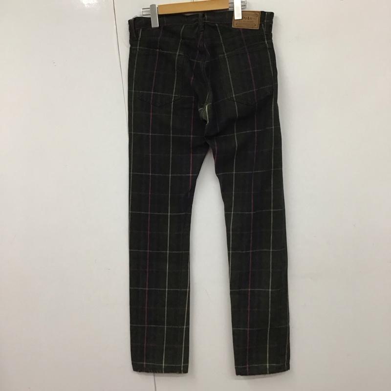 ポロバイラルフローレン Polo by RALPH LAUREN パンツ デニム、ジーンズ デニムパンツ スリムパンツ カジュアルパンツ 30インチ チェック マルチカラー / マルチカラー / メンズ USED 古着 中古 10130062