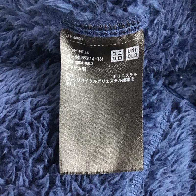 ユニクロ UNIQLO ジャケット、上着 ジャンパー、ブルゾン 341-440593 ファーリーフリースフルジップジャケット スタンドカラー L 無地 青 / ブルー / メンズ USED 古着 中古 10140996
